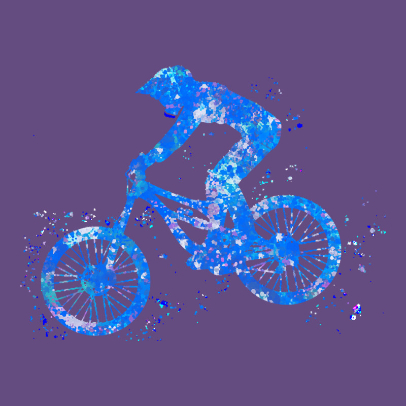 Downhill Mountain Bike T  Shirt Downhill Mountain Bike Jump Blue Water Vintage Hoodie by linhVisuals | Teevron