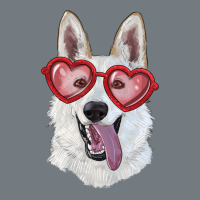 White Shepherd With Love Glasses Heavyweight Sweatshirt | Teevron