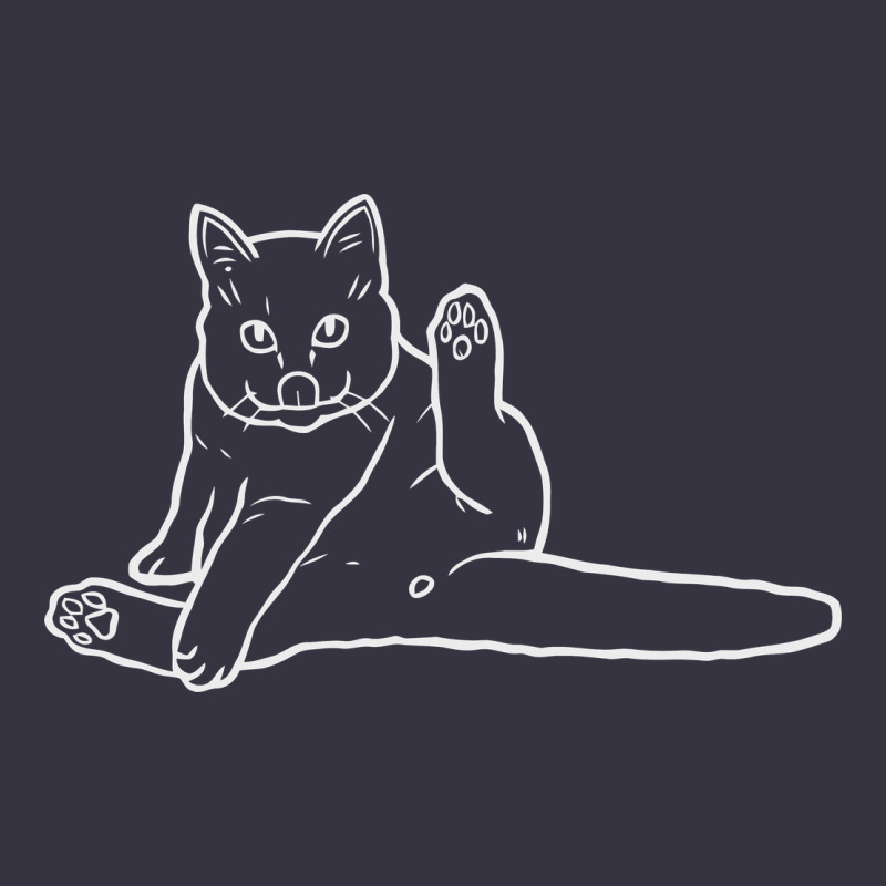 Cat Butt White Vintage Hoodie by linhVisuals | Teevron