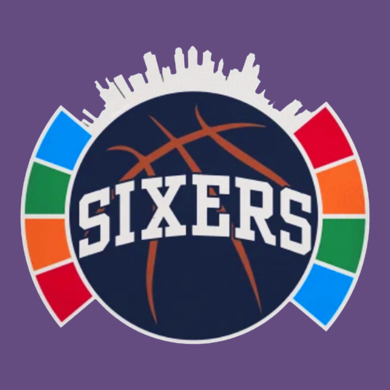 Sixers Basketball Vintage Hoodie by linhVisuals | Teevron