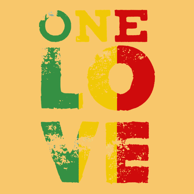 One Love Rasta Reggae Vintage Hoodie by linhVisuals | Teevron