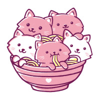 kawaii cat ramen   cute gift | Teevron