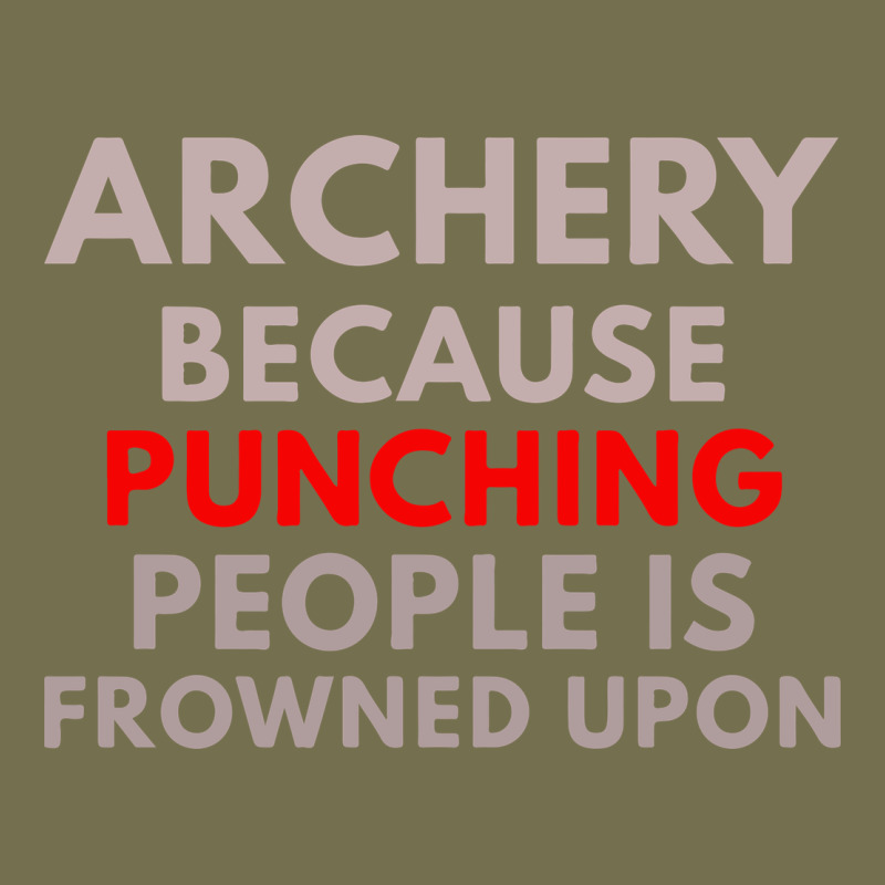 Archery Because Punching People Is Frowned Upon Vintage Hoodie by linhVisuals | Teevron