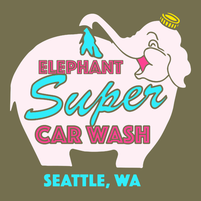 Pink Elephant Car Wash Vintage Hoodie by linhVisuals | Teevron