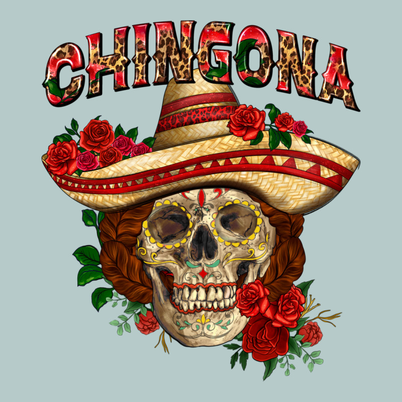 Chingona With Roses Mexico Heavy Core Tee by HowdyJamesFarm | Teevron