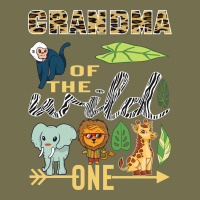 Grandma Of The Wild One Zoo Mother Birthday Safari Jungle Long Sleeve Vintage Hoodie | Teevron