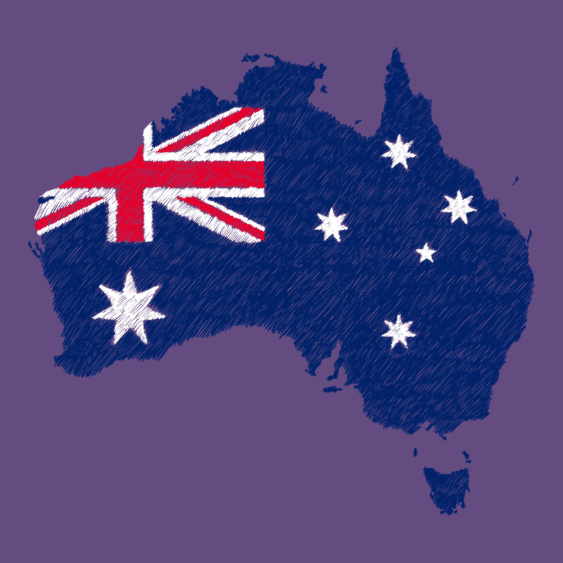 Australia Map Flag Drawing Line Art Vintage Hoodie by linhVisuals | Teevron