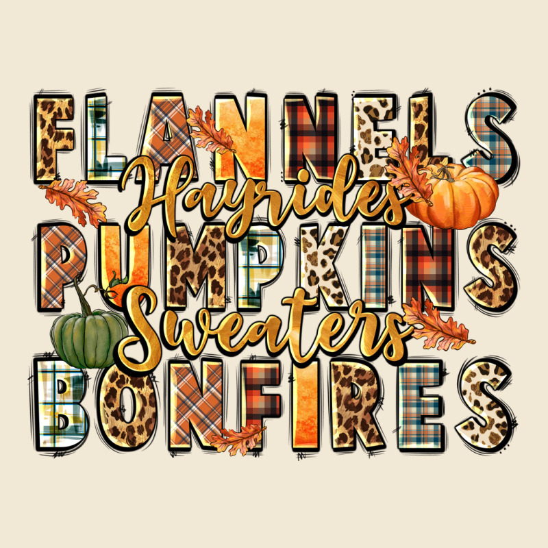 Flannels Hayrides Pumpkins  Bonfires Premium Tee by FaDigitalArtStudio | Teevron