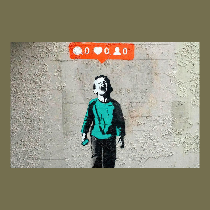 Banksy Nobody Likes Me Boy Vintage Hoodie by linhVisuals | Teevron