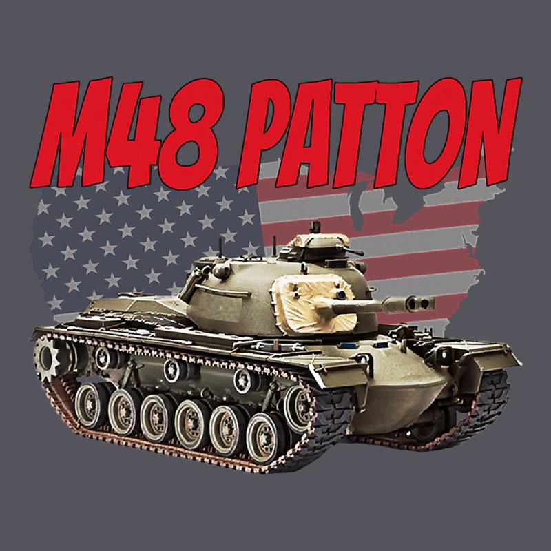 Cold War Battle Tank M48 Patton Gamer Vintage Hoodie by linhVisuals | Teevron