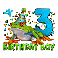 birthday boy frog age 3 | Teevron