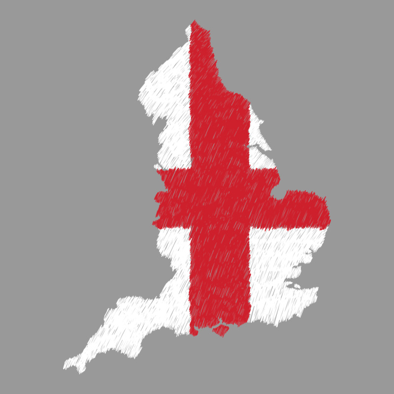 England Flag Map Drawing Line Art Vintage Hoodie by linhVisuals | Teevron