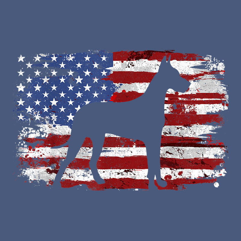 Great Dane Vintage American Flag T Shirt Vintage Hoodie by linhVisuals | Teevron