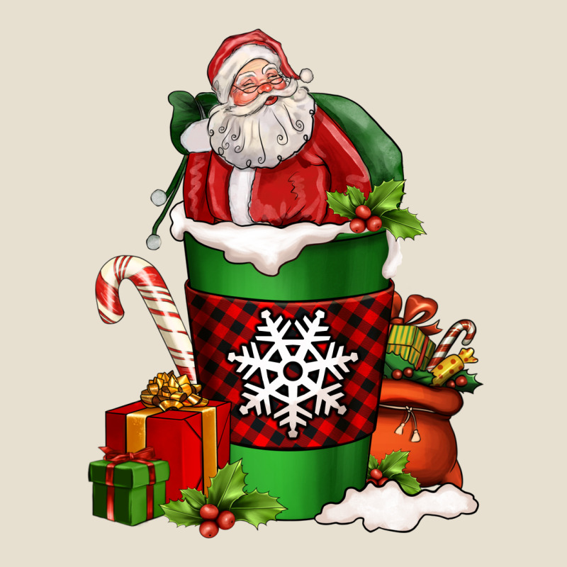 Christmas Santa Claus Coffee Cup Urban Heavy Tee by FaDigitalArtStudio | Teevron