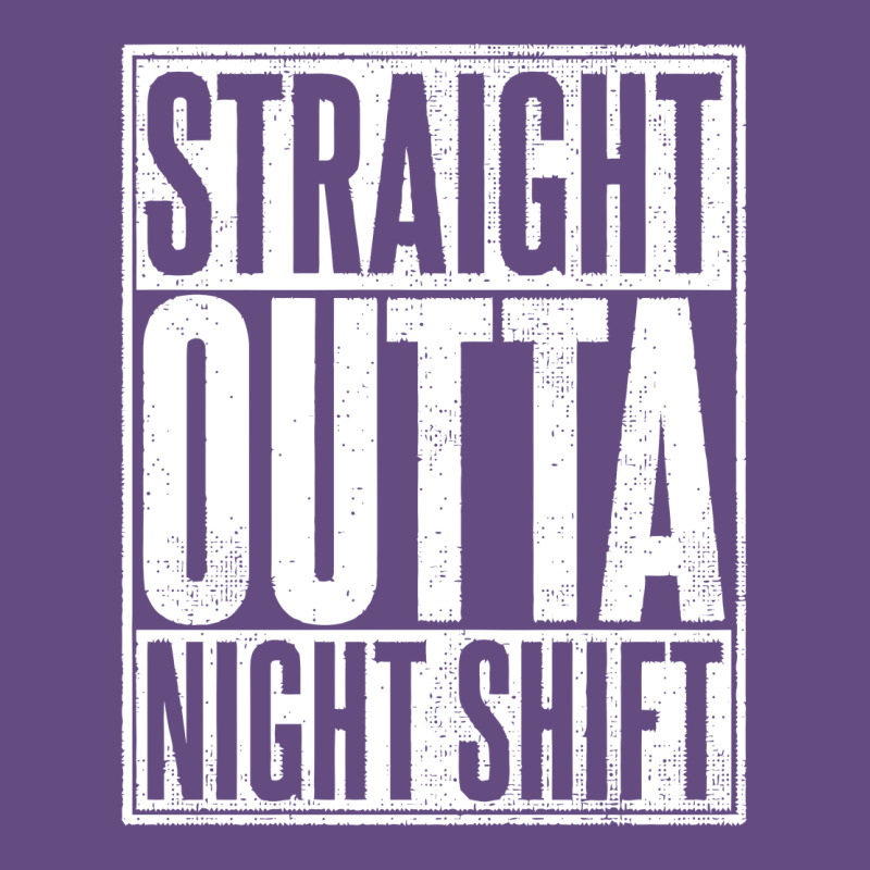Straight Outta Night Shift Vintage Hoodie by linhVisuals | Teevron
