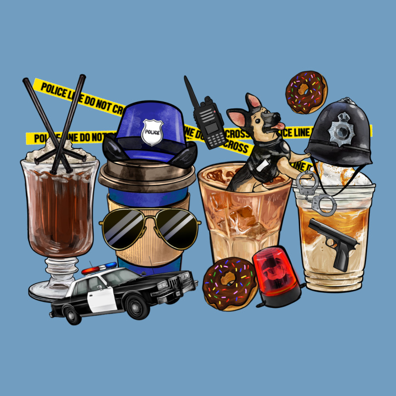 Police Coffee Cups Urban Heavy Tee by FaDigitalArtStudio | Teevron
