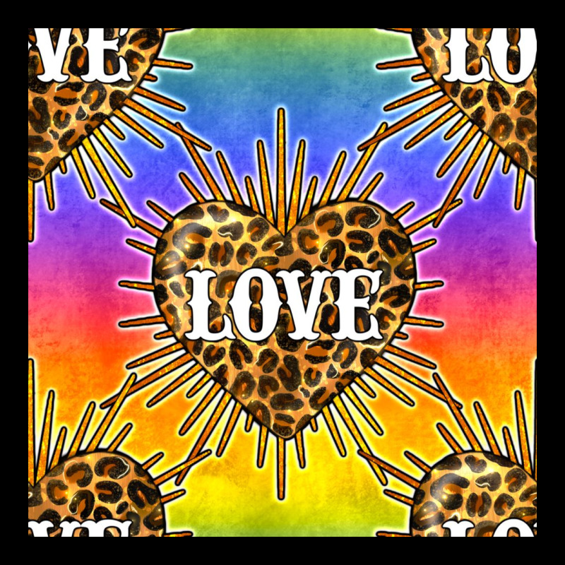 Pride Lgbtq Leopard Love Heart Seamless Pattern Ladies Tee by BundleAndBundleShop | Teevron