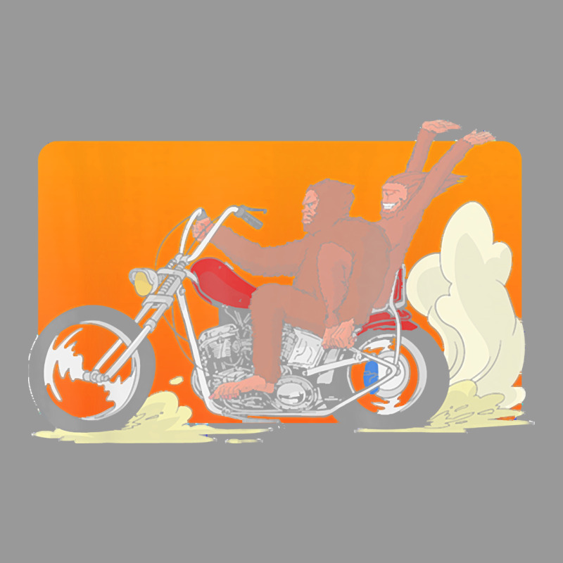 Bigfoot T  Shirt Bigfoot Riding Motorcycle For Biker Sasquatch Chick T Vintage Hoodie by linhVisuals | Teevron