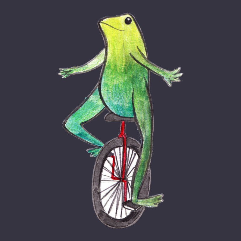 Dat Boi Watercolor Unicycle Frog Vintage Hoodie by linhVisuals | Teevron