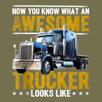 Awesome Trucker Big Rig Semi Trailer Truck Driver Gift Men Tank Top Vintage Hoodie | Teevron