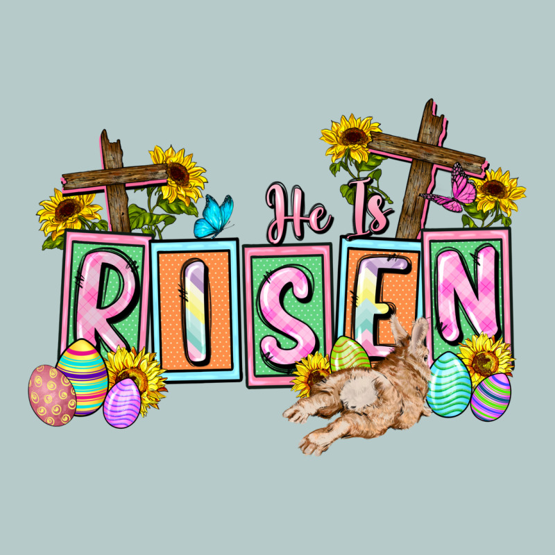 He Is Risen Easter  Easter Day Heavy Core Tee by CowGirlArtShop | Teevron