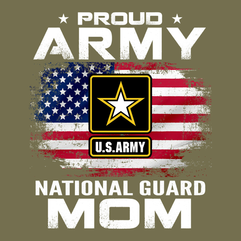 Proud Army National Guard Mom With American Flag Gift Pullover Hoodie Vintage Hoodie by linhVisuals | Teevron