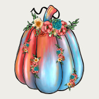 Flowers Pumpkin Zipper Hoodie | Teevron