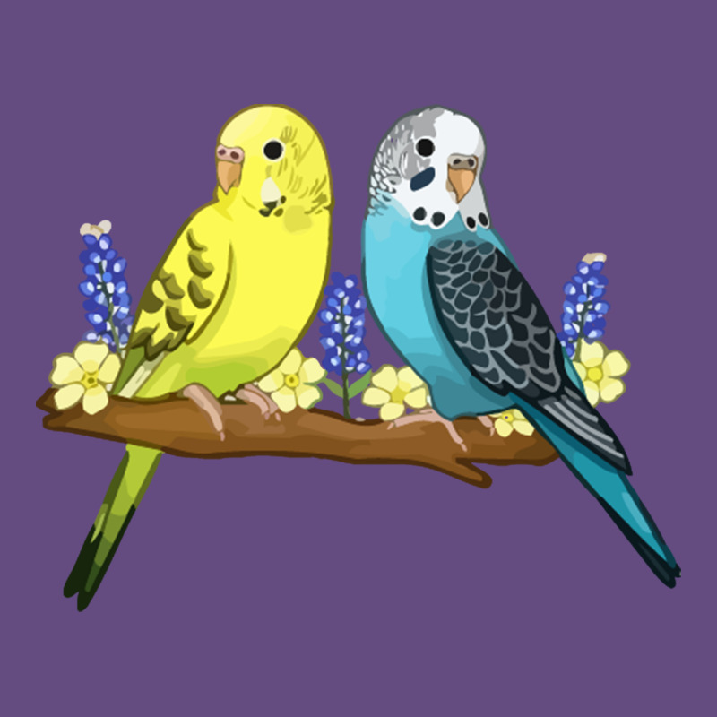 Cute Budgies Vintage Hoodie by linhVisuals | Teevron