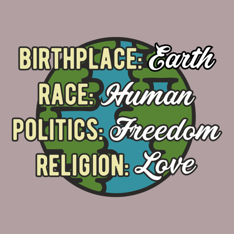 Birthplace Earth Race Human Politics Freedom Religion Love Equality Al Vintage Hoodie by linhVisuals | Teevron