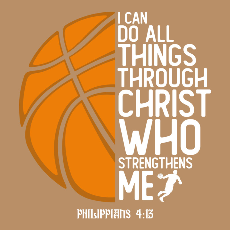 Christian Basketball I Can Do All Things Through Christ Philippians 41 Vintage Hoodie by linhVisuals | Teevron