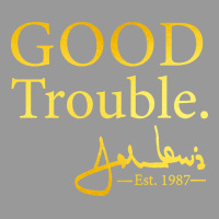 Good Trouble John Lewis Signature Vintage Hoodie | Teevron