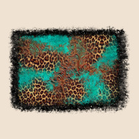 Western Leopard Turquoise Glitter Tooled Leather Urban Heavy Tee | Teevron