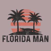 Florida Man State Funny Meme Vintage Palm Trees And Sunset Retro Sun Vintage Hoodie | Teevron