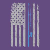 Fishing American Flag Vintage Fishing Rod Patriotic 4ht Of July Gift F Vintage Hoodie | Teevron