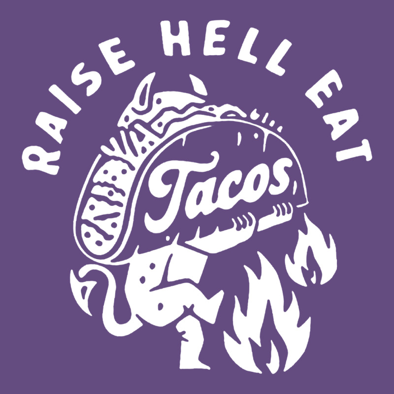 Raise Hell Eat White Vintage Hoodie by linhVisuals | Teevron