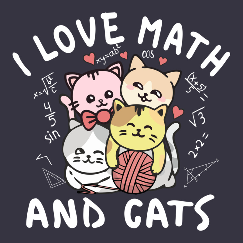 I Love Math And Cats Mountain Heart Mathematics Lover Gifts Cute And F Vintage Hoodie by linhVisuals | Teevron
