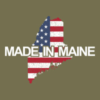 Made In Maine American Flag Funny Patriotic State Lover Gift Vintage Hoodie | Teevron