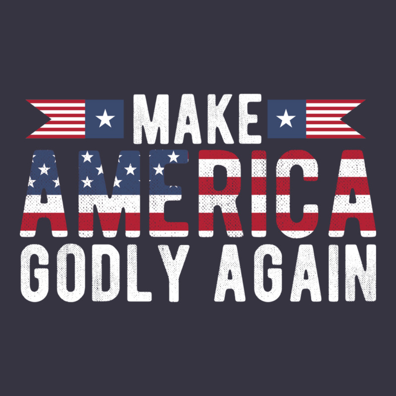 Make America Godly Again American Flag Letters Christian Quote Vintage Hoodie by linhVisuals | Teevron