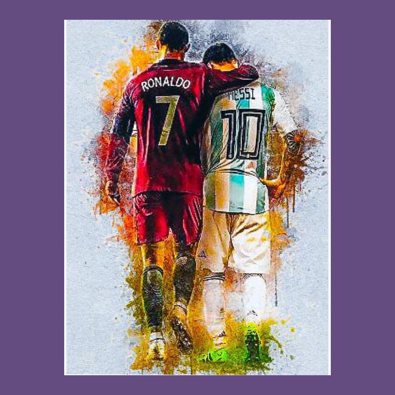 Messi And Ronaldo Vintage Hoodie by linhVisuals | Teevron