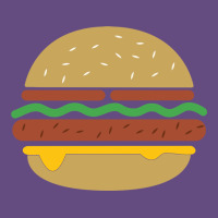 Vintage Burger Print Vintage Hoodie | Teevron