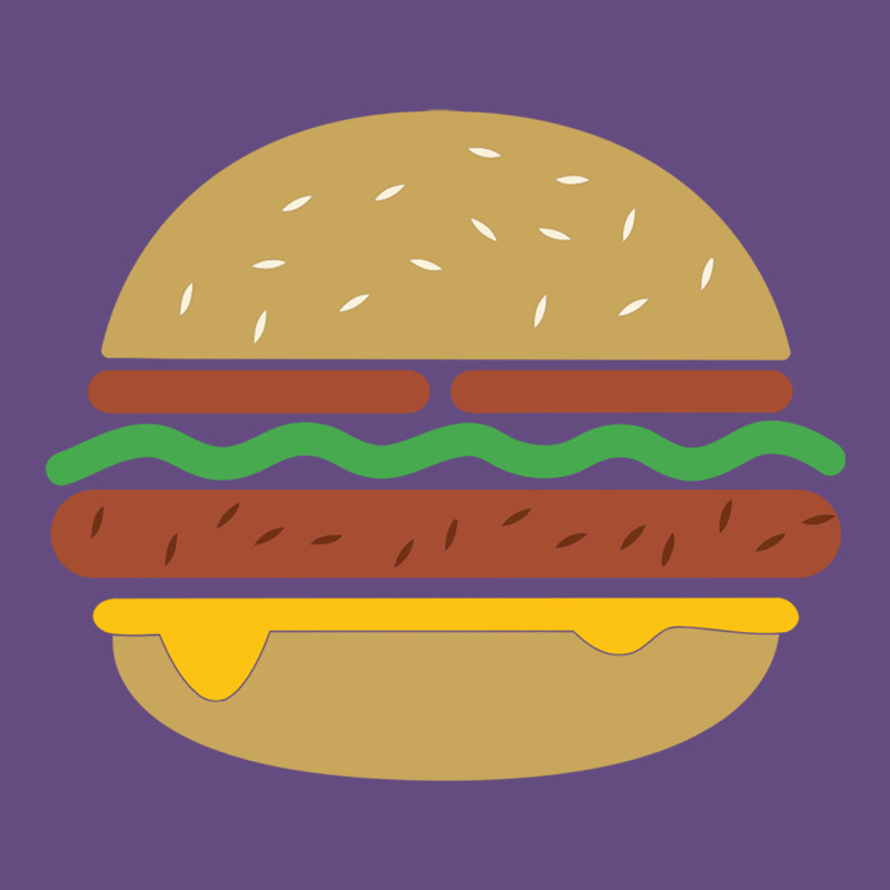 Vintage Burger Print Vintage Hoodie by linhVisuals | Teevron