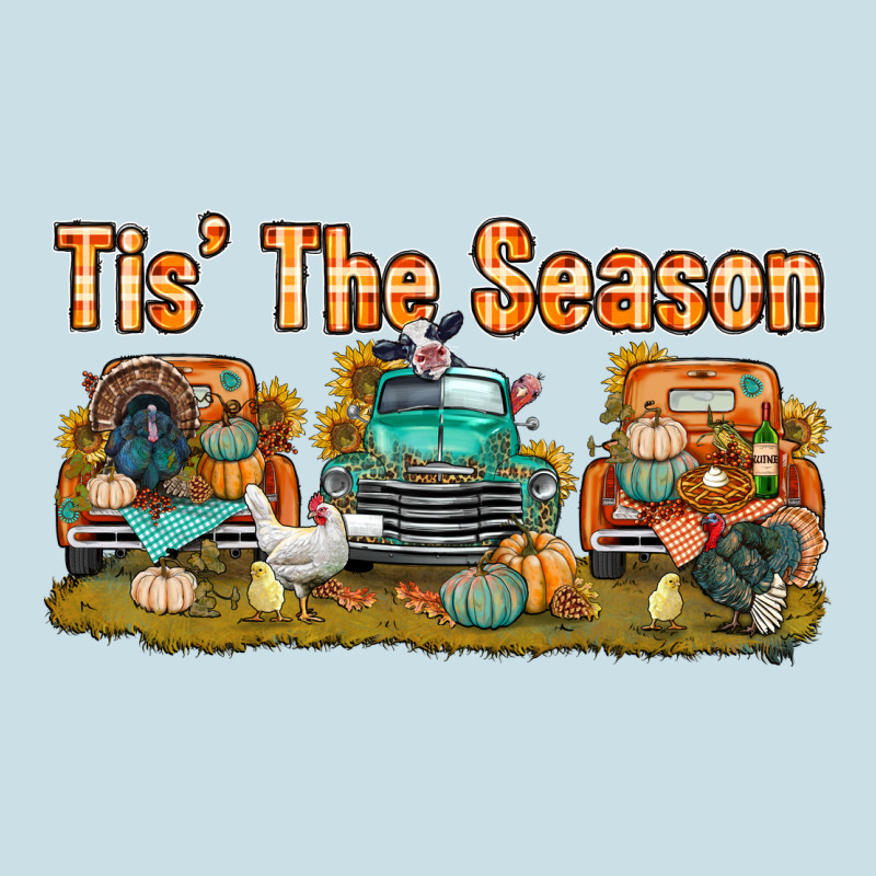 Thanksgiving Tis' The Season With Trucks Bbs Ladies Tee by BundleAndBundleShop | Teevron