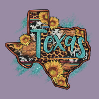 Leopard Cowhide Sunflower Texas Map Classic Tee | Teevron