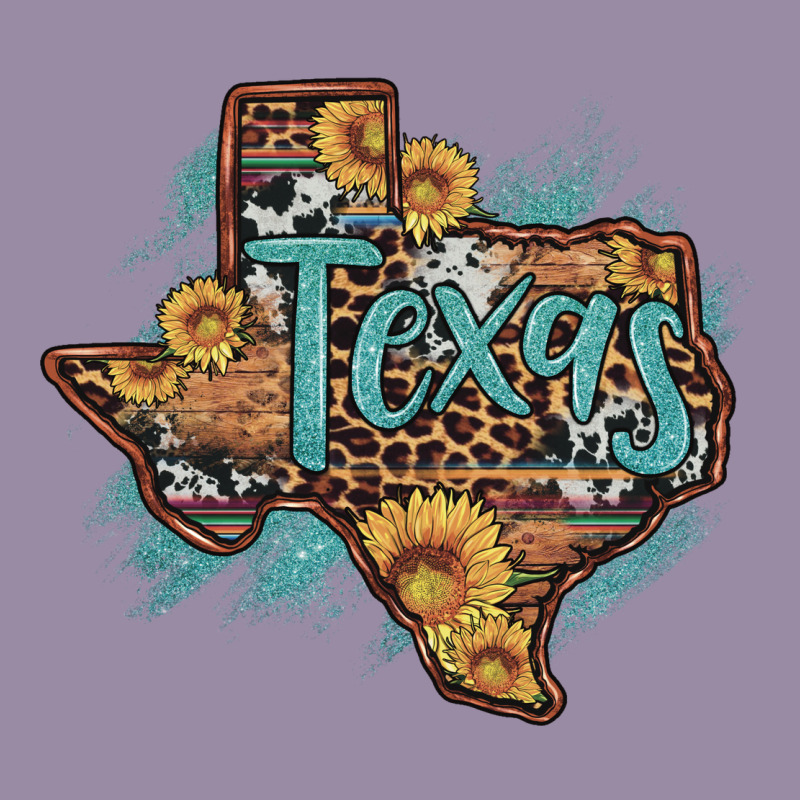 Leopard Cowhide Sunflower Texas Map Classic Tee by Artiststas | Teevron