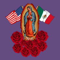 Our Lady Virgen De Guadalupe Mexican American Flag Holiday Vintage Hoodie | Teevron