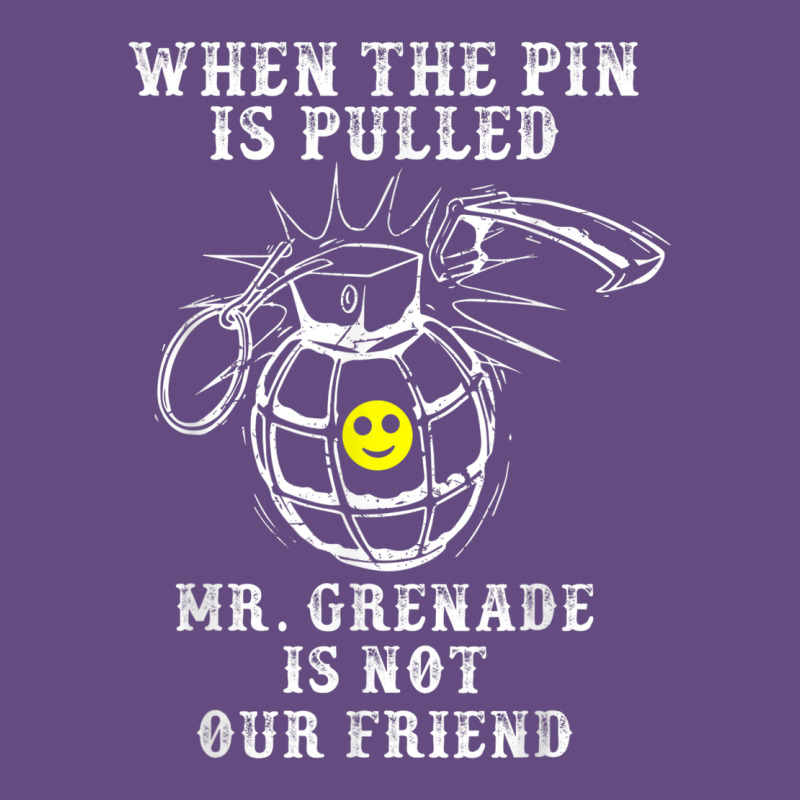 Military Mr Grenade Is Not Our Friend Vintage Hoodie by linhVisuals | Teevron