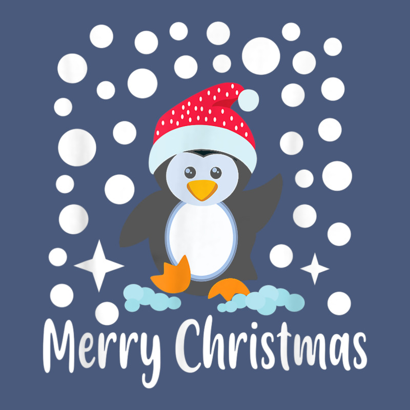 Penguin Merry Christmas With Snow Vintage Hoodie by linhVisuals | Teevron