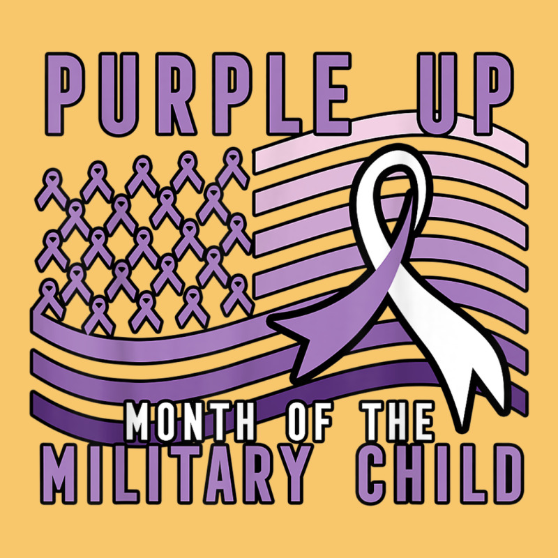 Purple Up Month Of The Military Child Vintage Hoodie by linhVisuals | Teevron