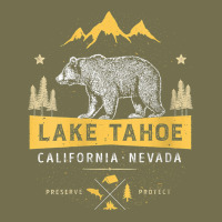 Womens Lake Tahoe National Park California Nevada Vintage Bear Men V N Vintage Hoodie | Teevron
