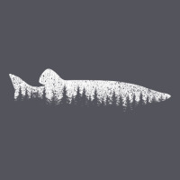 Musky Pine Forest Fishing Angler Vintage Hoodie | Teevron